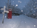 telephone box in the snow 2